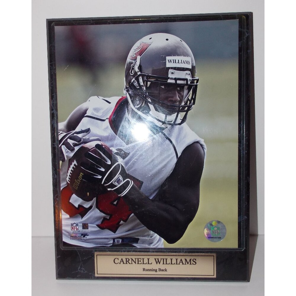 Cadillac Carnell Williams Photo Plaque Tampa Bay Buccaneers 8x10 Framed NFL